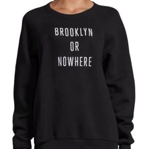 NYON Knowlita Brooklyn or Nowhere Graphic Sweatshirt Black